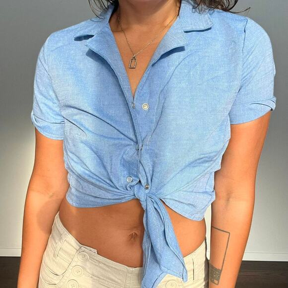 Farmers daughter front tie top - Picture 3 of 3